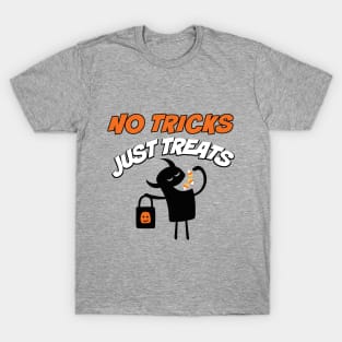 No Tricks Just Treats Funny Halloween T-Shirt